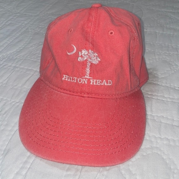 Hilton Head island Embroidered dad cap baseball hat slouchy worn hook and loop - Picture 2 of 9